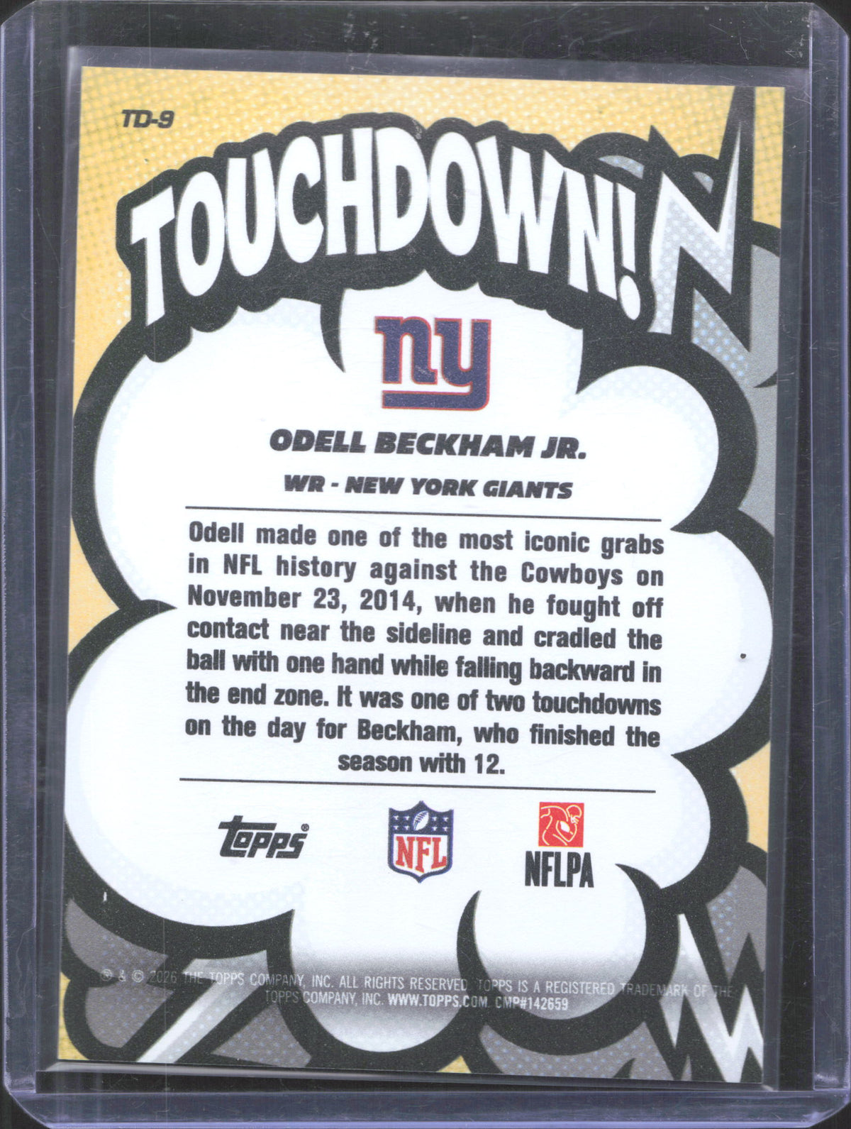 Topps 2026 Topps Flagship Odell Beckham Jr. #TD-9 Touchdown
