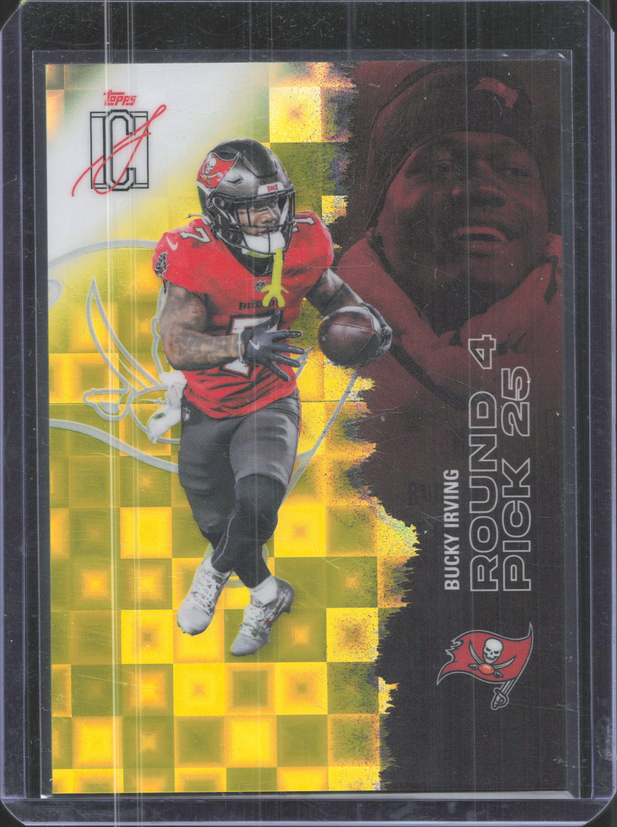2025 Topps Signature Class Bucky Irving #52 Chrome Yellow Pandora Refractor
