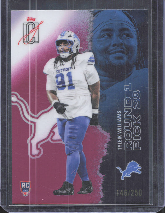 2025 Topps Signature Class Tyleik Williams #157 Chrome Magenta Refractor /250