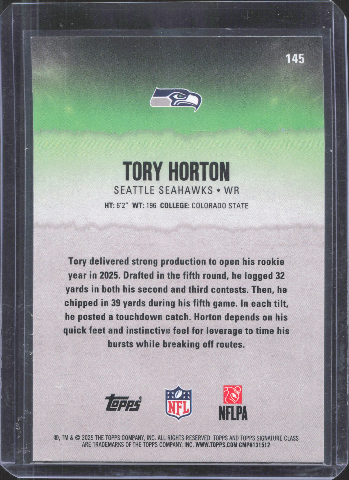 2025 Topps Signature Class Tory Horton #145 Chrome /275