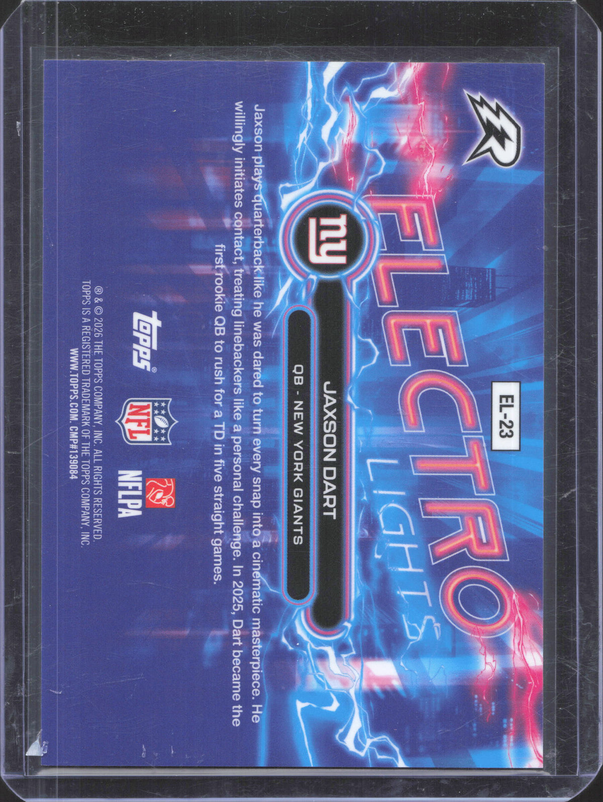 Topps 2025 Topps Resurgence Jaxson Dart #EL-23 Electro Lights