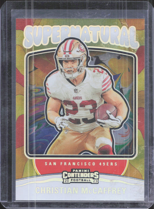2023 Panini Contenders Christian McCaffrey #6 Supernatural