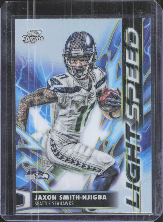 2025 Topps Chrome Cosmic Jaxon Smith-Njigba #LS-34 Light Speed