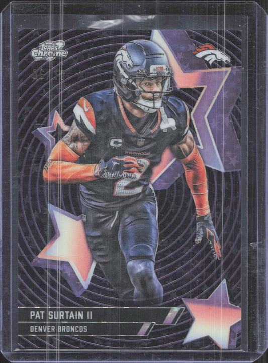 SF-18 Pat Surtain II  2025 Cosmic Chrome Star Refractor Black /10