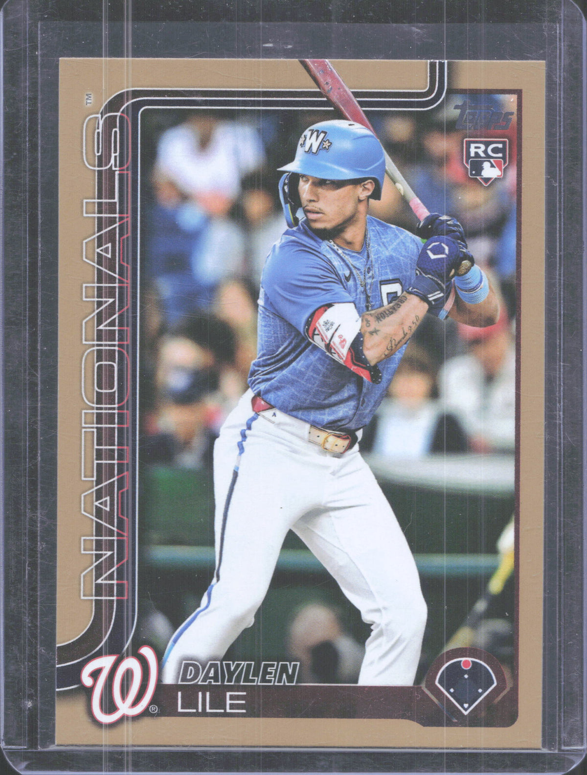 2025 Topps Update Daylen Lile #US172 Gold /2025