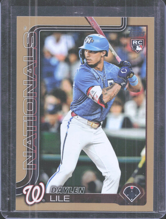 2025 Topps Update Daylen Lile #US172 Gold /2025