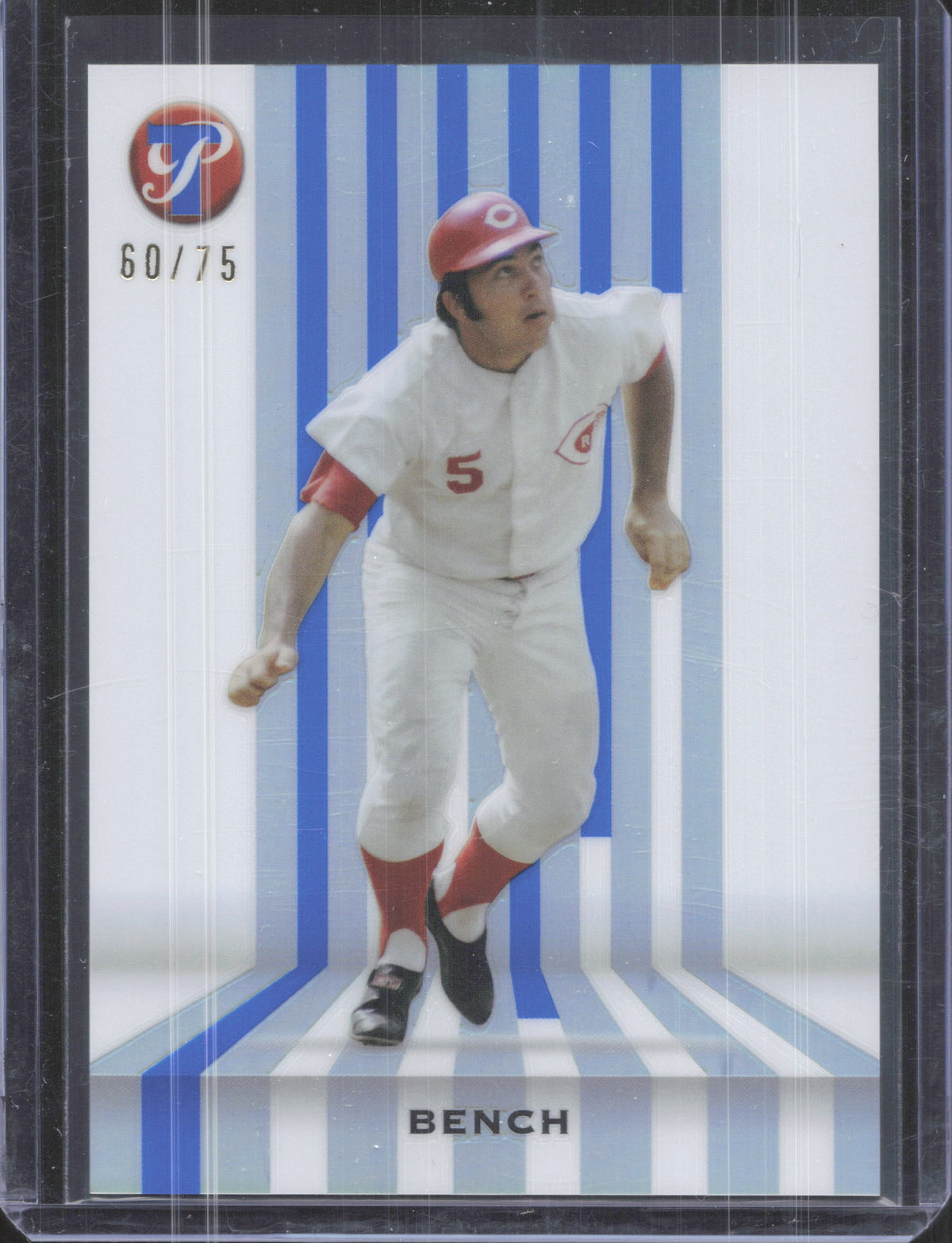2026 Topps Pristine Johnny Bench #S-4 Spotless Blue Refractor /75