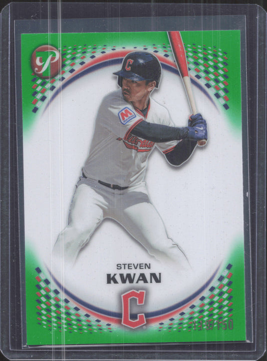 2026 Topps Pristine Steven Kwan #170 Green Refractor /150
