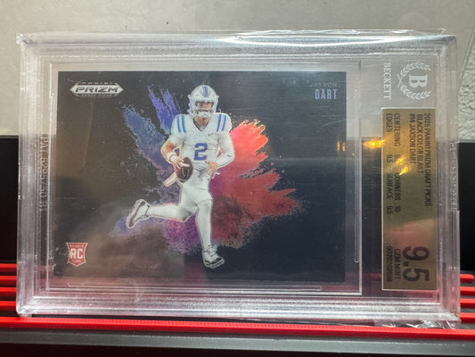 2025 Panini Prizm Draft Picks Jaxson Dart #14 Black Color Blast 9.5 Gem Mint