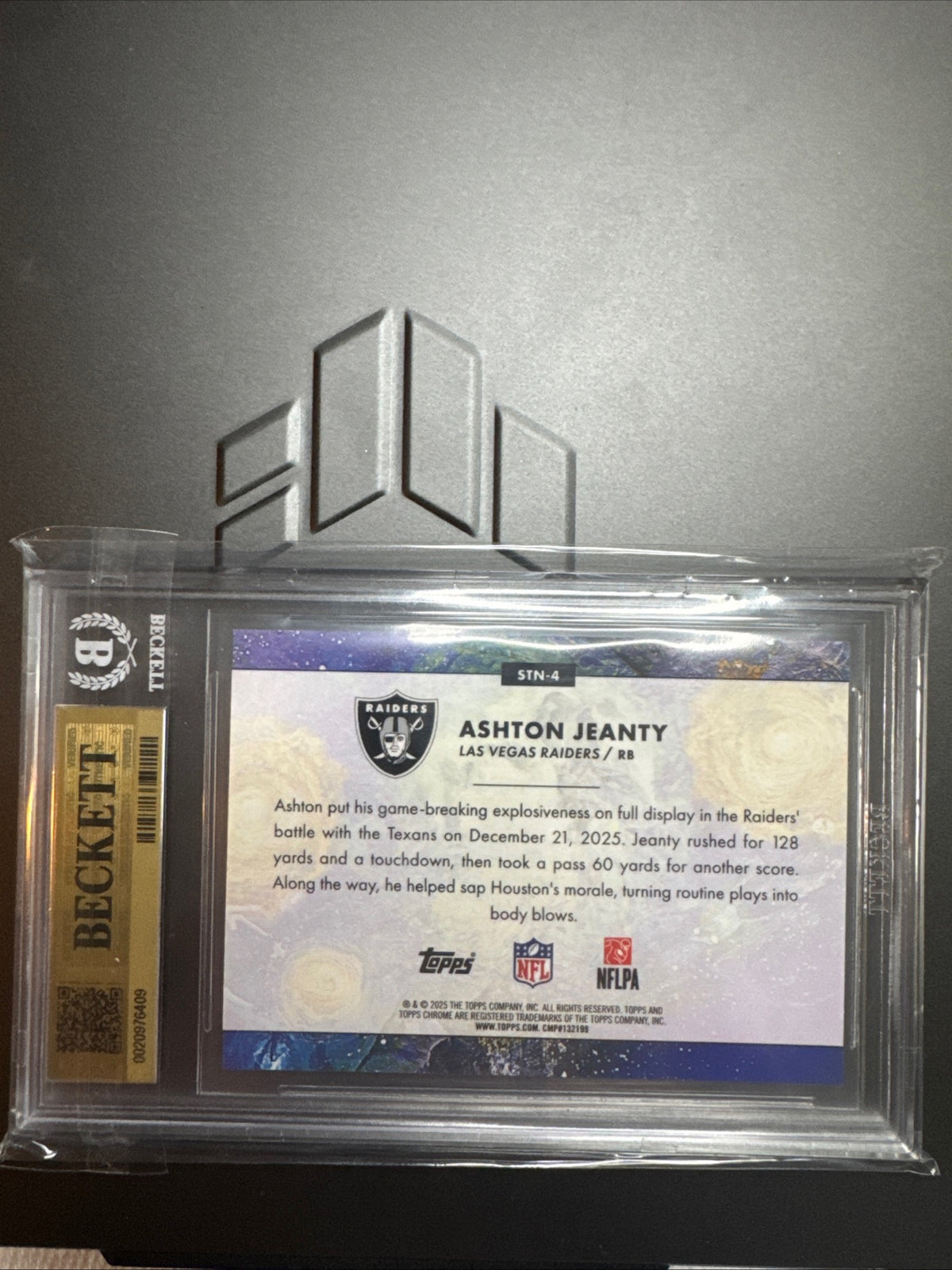 2025 Topps Chrome Cosmic Ashton Jeanty #STN-4 BGS 9.5 Gem Mint