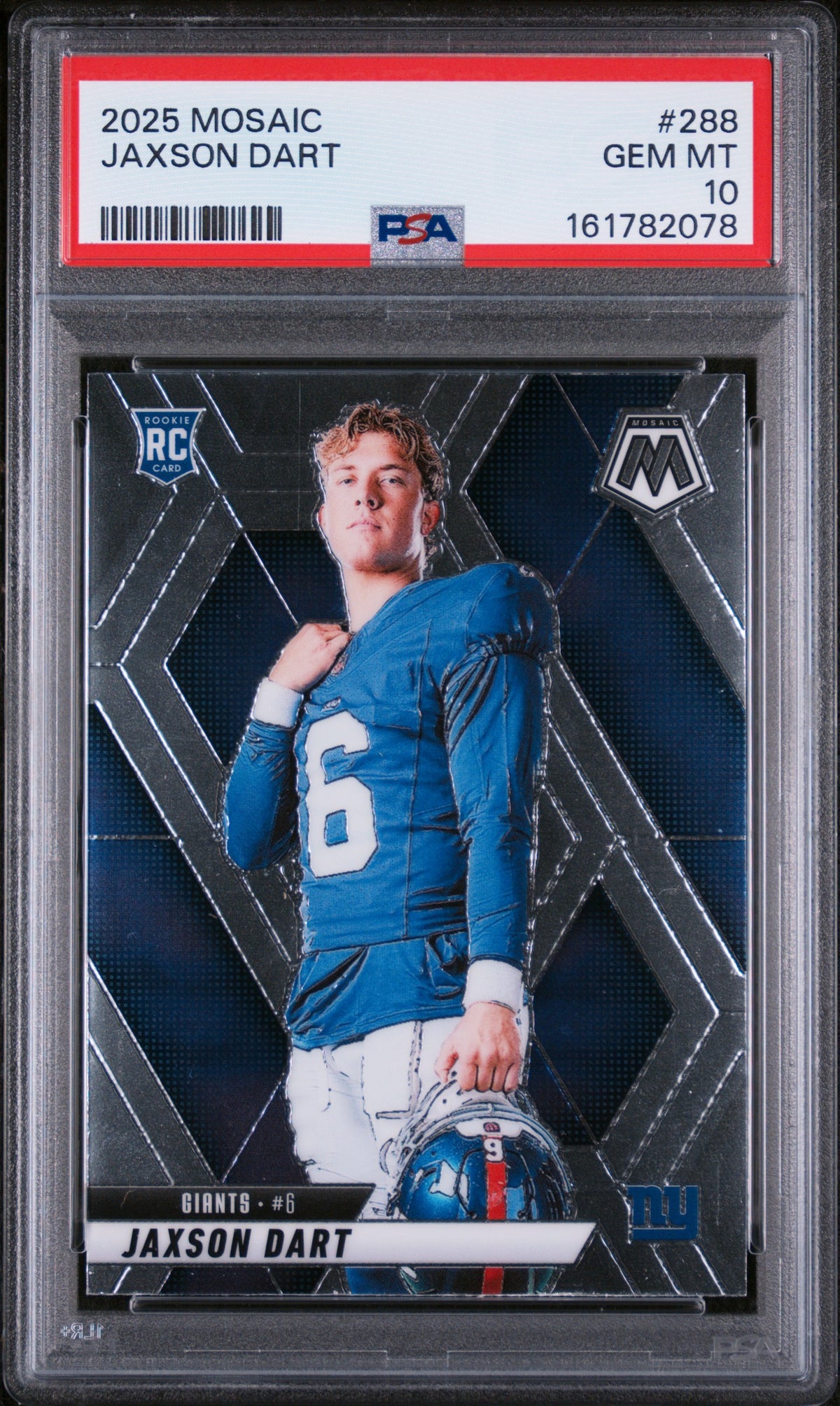 2025 Mosaic Jaxson Dart  Rookie Gem Mt 10
