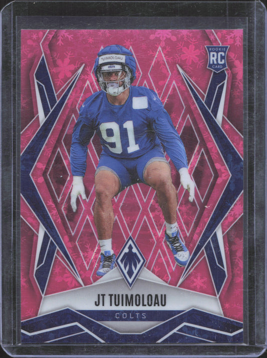 2025 Panini Phoenix JT Tuimoloau #218 Pink Winter Prizm 275/299