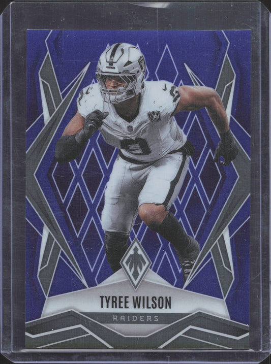 2025 Panini Phoenix Tyree Wilson #104 Blue Prizm 26/50
