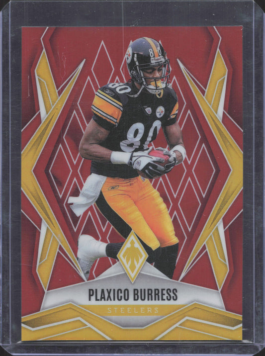 2025 Panini Phoenix Plaxico Burress #35 Red Prizm 42/99