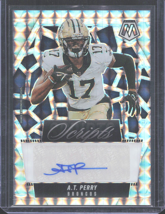 2025 Panini Mosaic A.T. Perry #SCR-ATP Scripts Auto