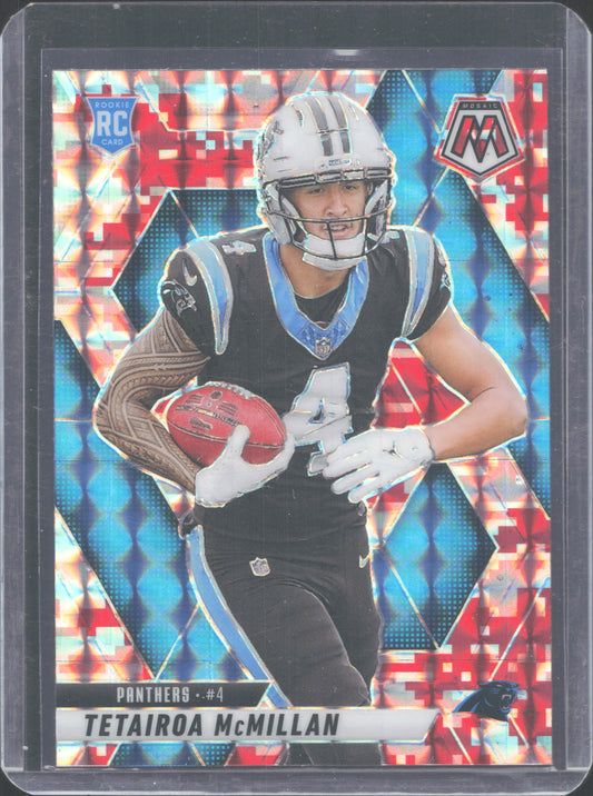 2025 Panini Mosaic #309 Tetairoa McMillan Mosaic Camo Pink