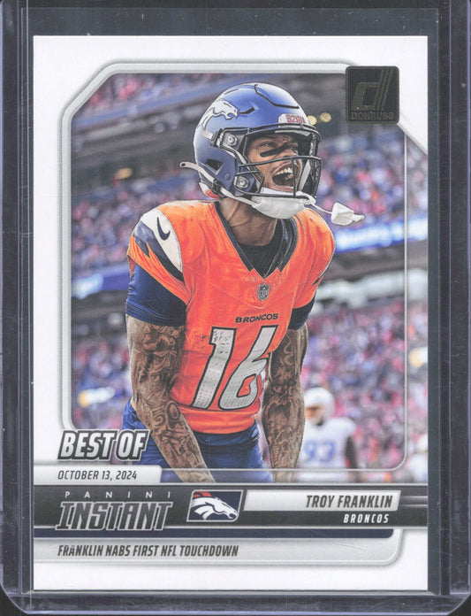 2025 Donruss Troy Franklin #INS-TFN Best of Instant