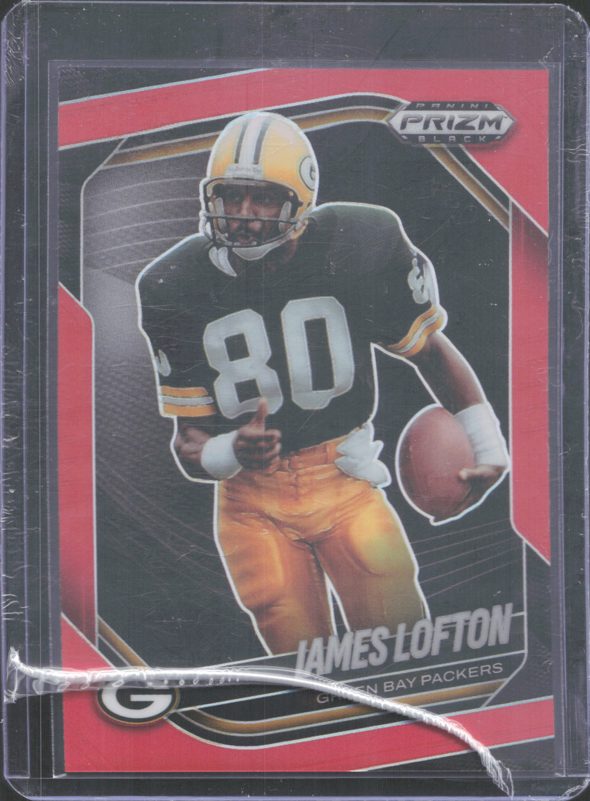 2025 Panini Prizm Black James Lofton #60 Prizms Red 206/299