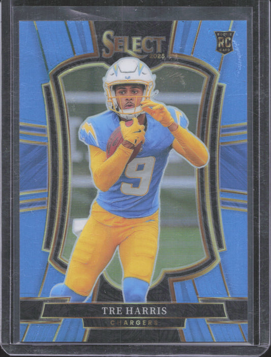 2025 Panini Select Tre Harris #101 Light Blue Prizm 20/99