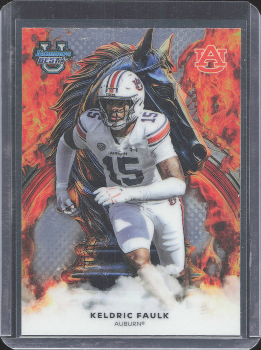 2025 Bowman University Best Keldric Faulk #W-16