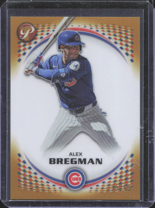 2026 Topps Pristine Alex Bregman #182 Gold Refractor 32/50