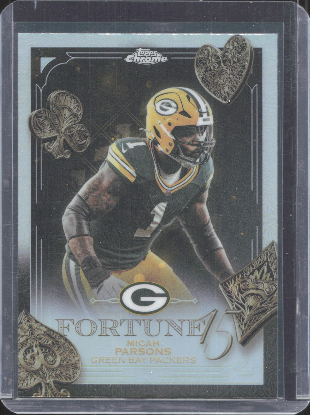 Topps 2025 Topps Chrome Micah Parsons #F15-11 Fortune 15 Refractor
