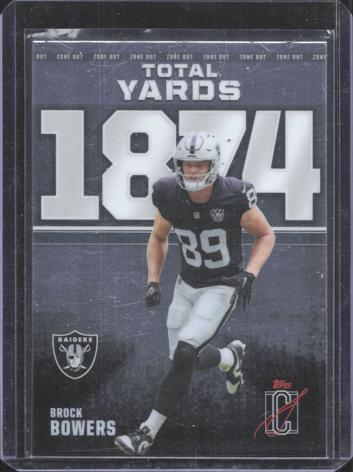 2025 Topps Signature Class Brock Bowers #ZO-22 Zone Out