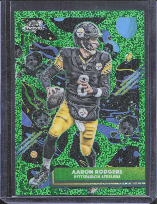 2025 Topps Chrome Cosmic Aaron Rodgers #82 08/75 Jersey Match