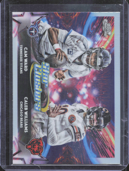 2025 Topps Chrome Cosmic Cam Ward / Caleb Williams #SC-1 Star Clusters