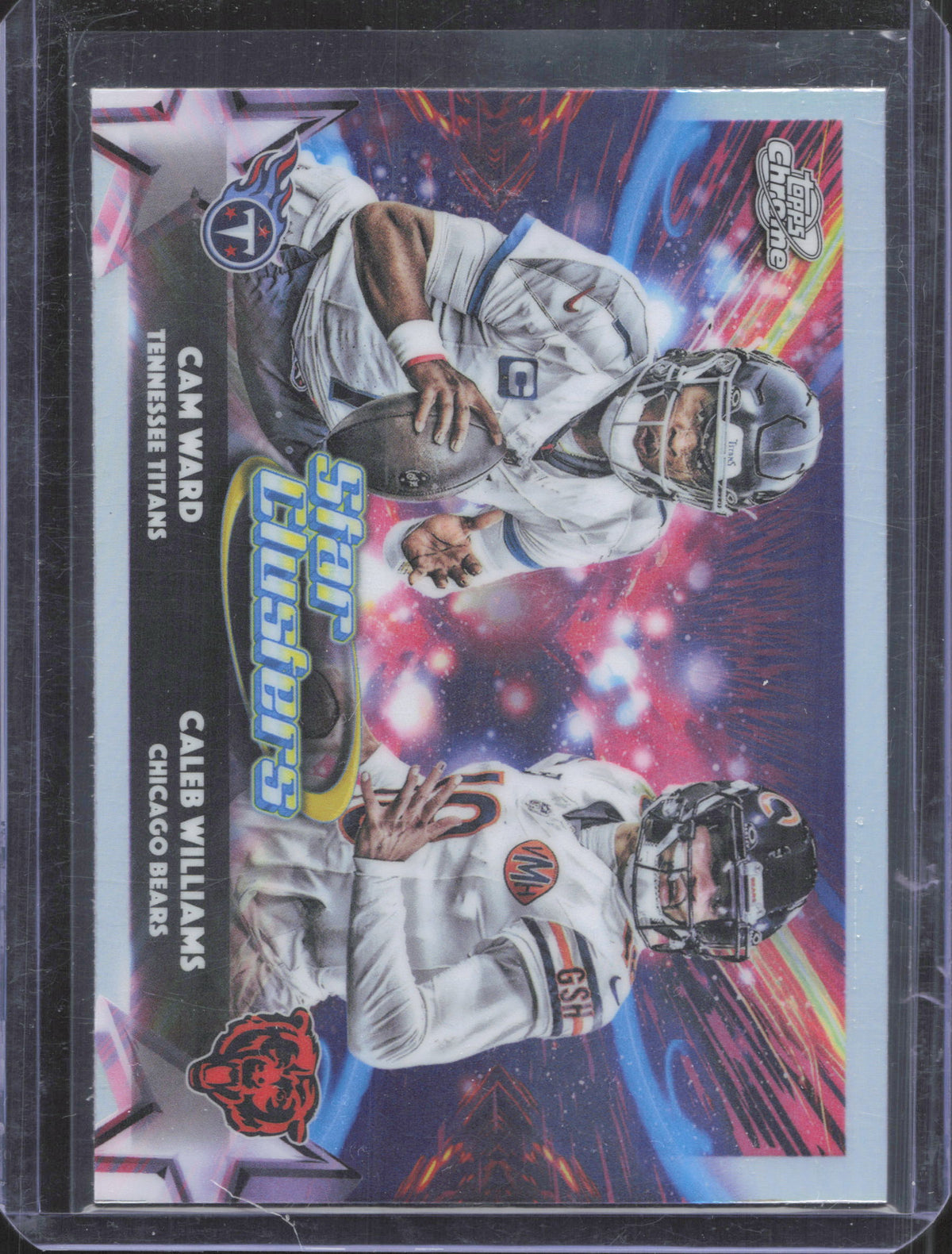 2025 Topps Chrome Cosmic Cam Ward / Caleb Williams #SC-1 Star Clusters