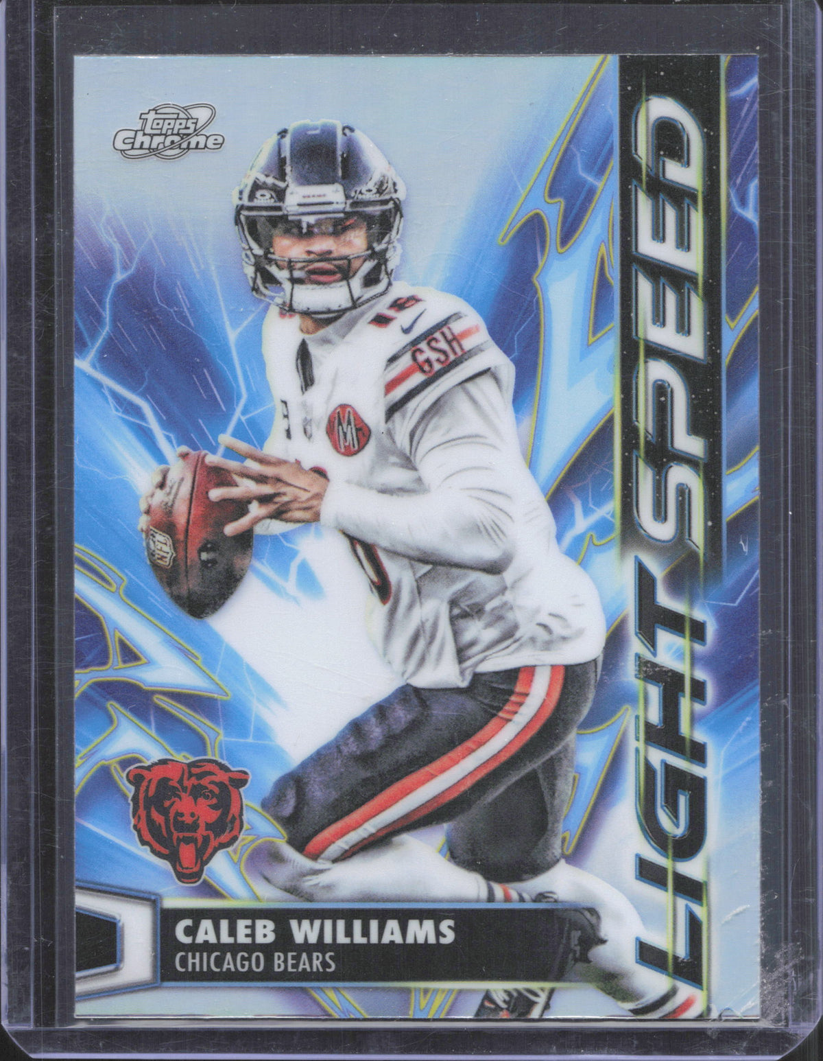 2025 Topps Chrome Cosmic Caleb Williams #LS-4 Light Speed