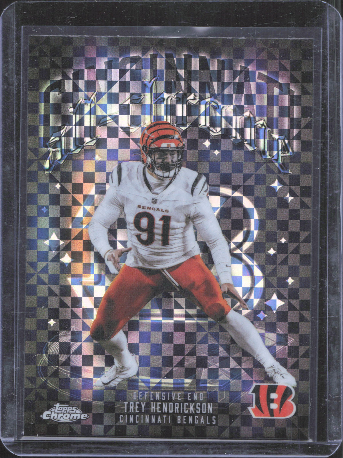 2025 Topps Chrome Trey Hendrickson #ACT-16 All Chrome Team Xfractor