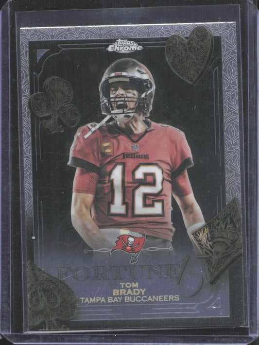 2025 Topps Chrome Tom Brady #F15-35 Fortune 15