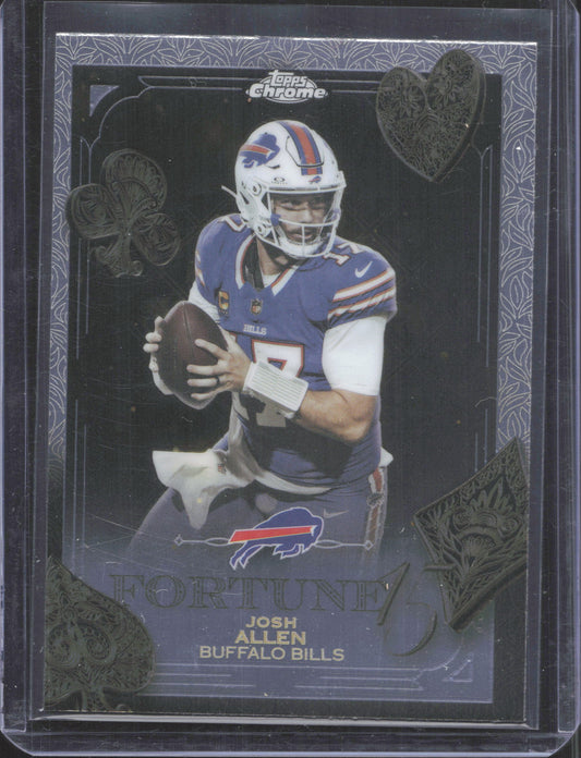 2025 Topps Chrome Josh Allen #F15-7 Fortune 15