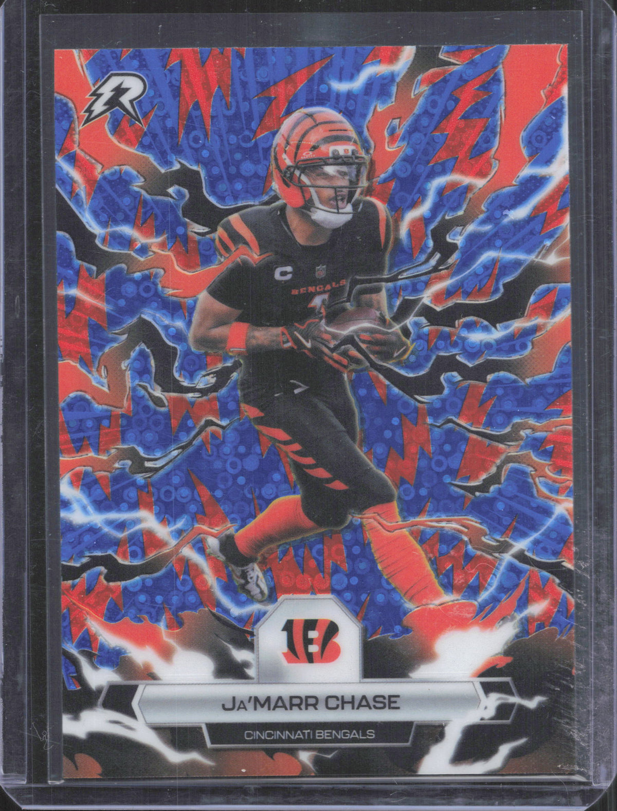 2025 Topps Resurgence Ja’Marr Chase #20 Blue & Orange Spark Refractor
