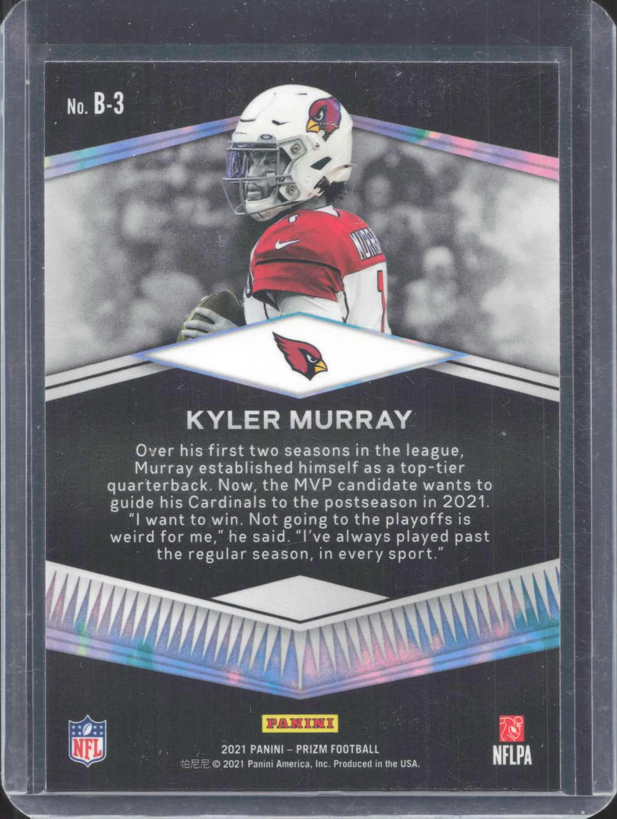 2021 Panini Prizm Kyler Murray #B-3 Brilliance