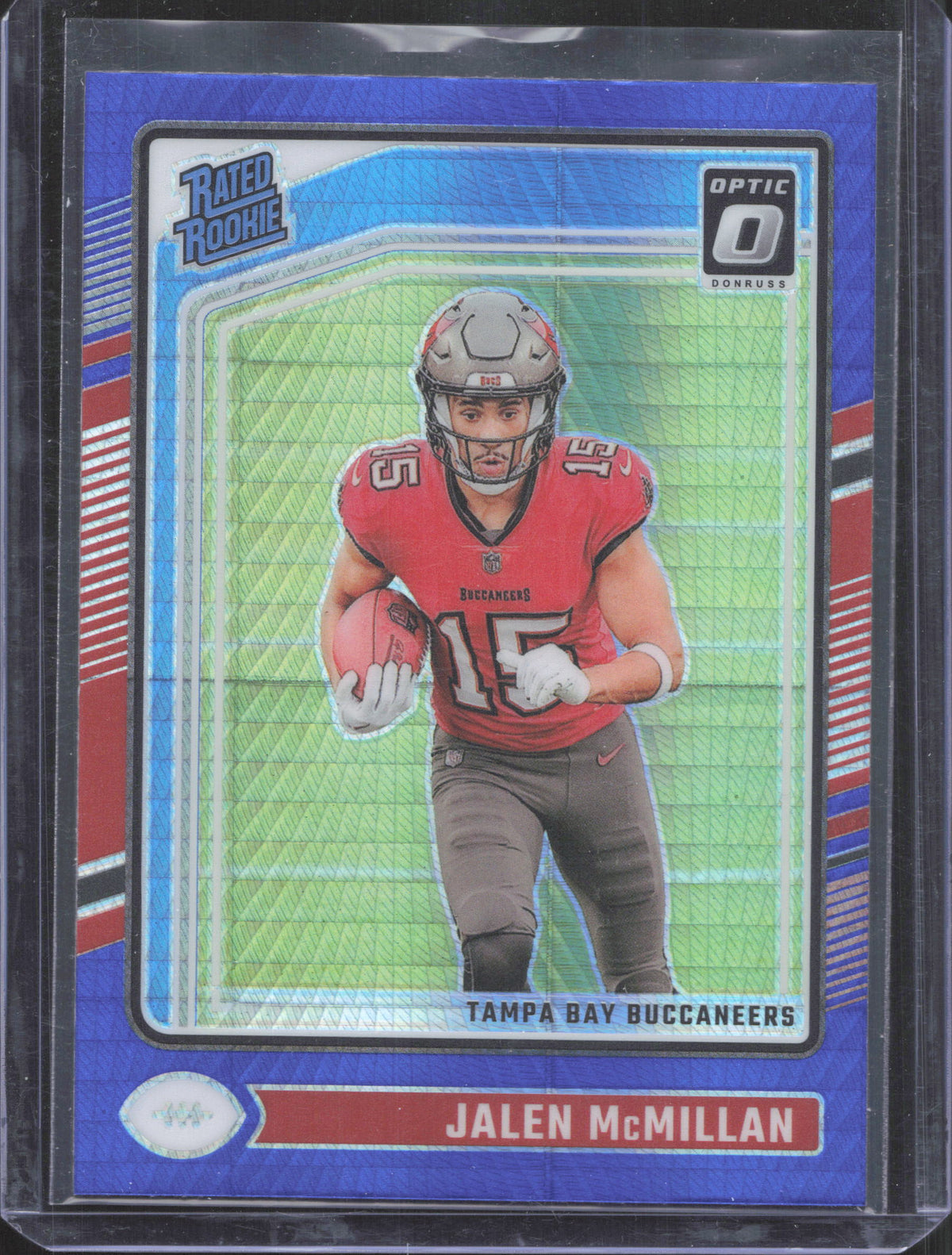 2024 Donruss Optic Jalen McMillan #239 Blue Hyper