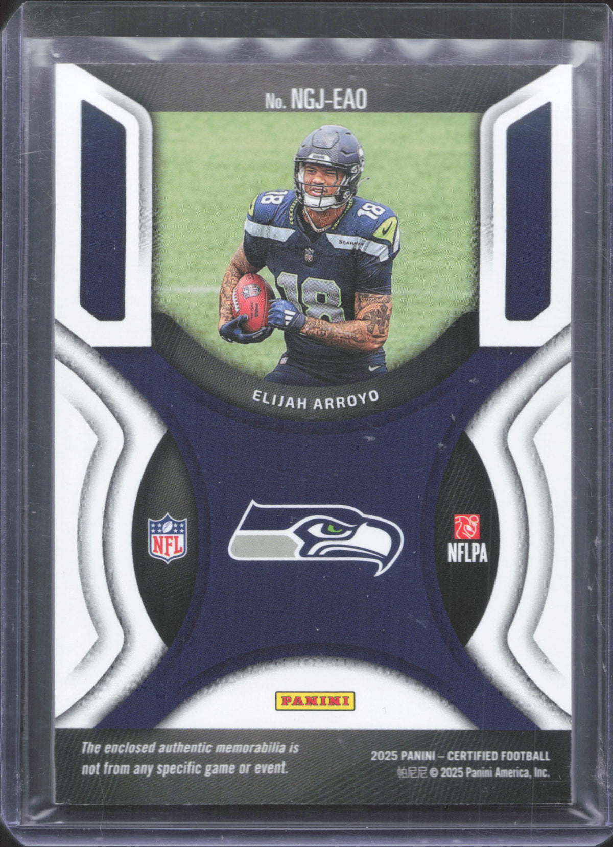 2025 Panini Certified Elijah Arroyo #NGJ-EAO Jersey Mirror Pink 299
