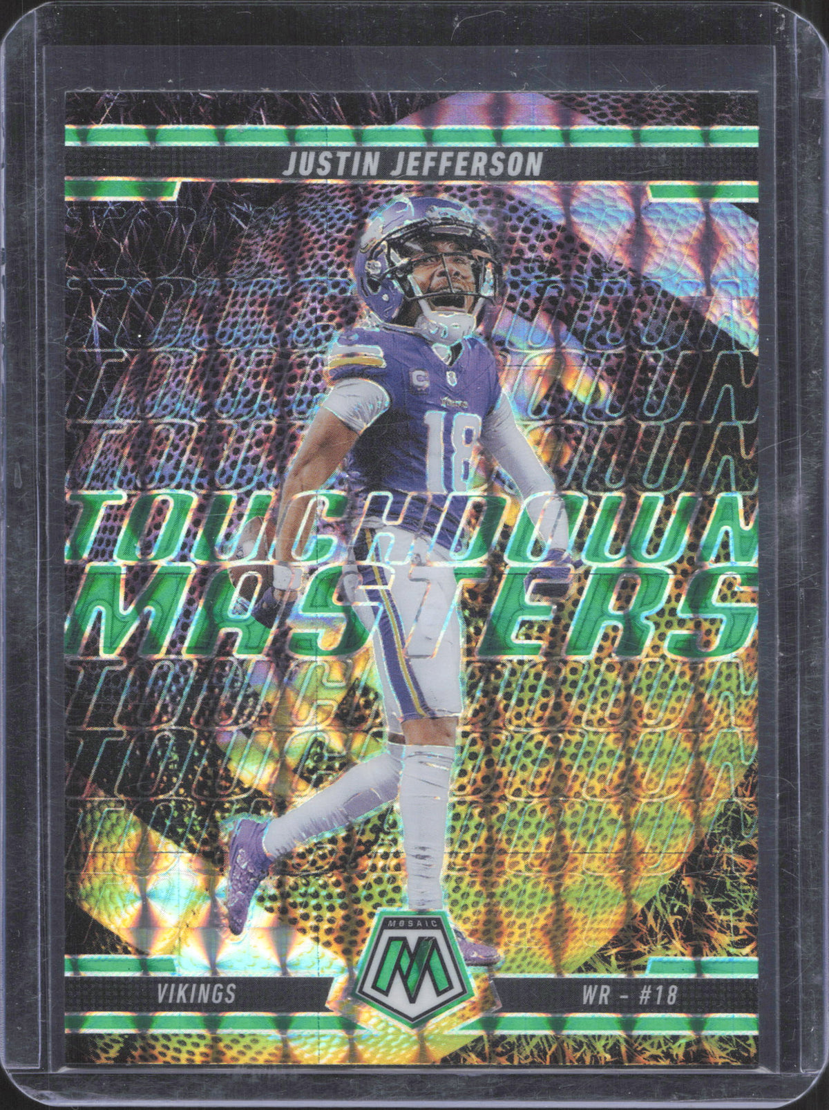 2025 Panini Mosaic Justin Jefferson #4 Touchdown Masters Mosaic