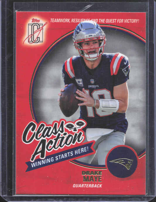 2025 Topps Signature Class Drake Maye #CA-22 Class Action