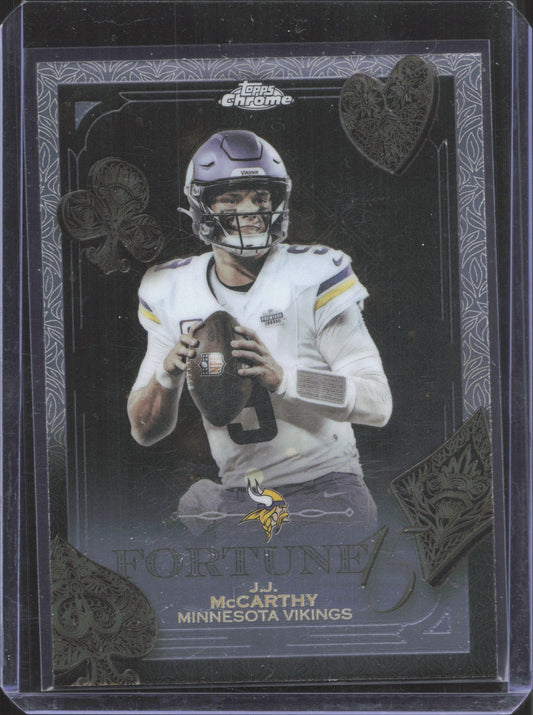 2025 Topps Chrome J.J. McCarthy #F15-18 Fortune 15