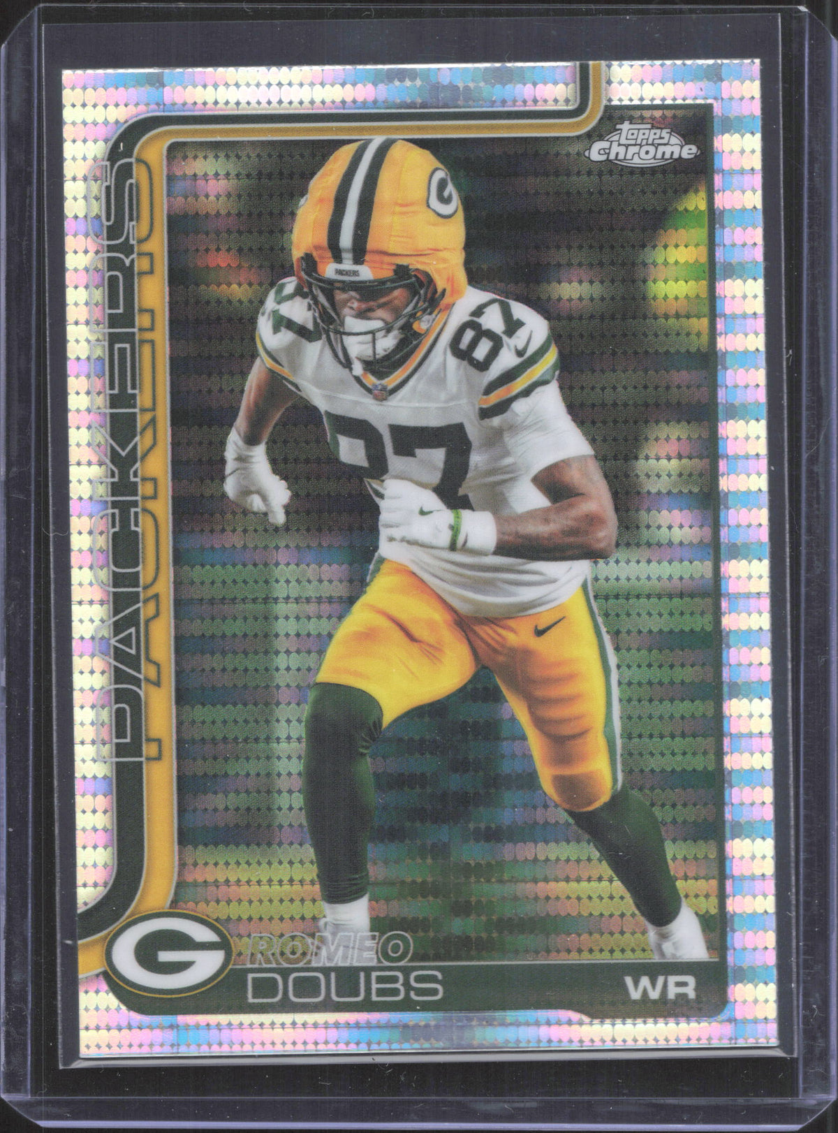 2025 Topps Chrome Romeo Doubs #106 Pulsar Refractor