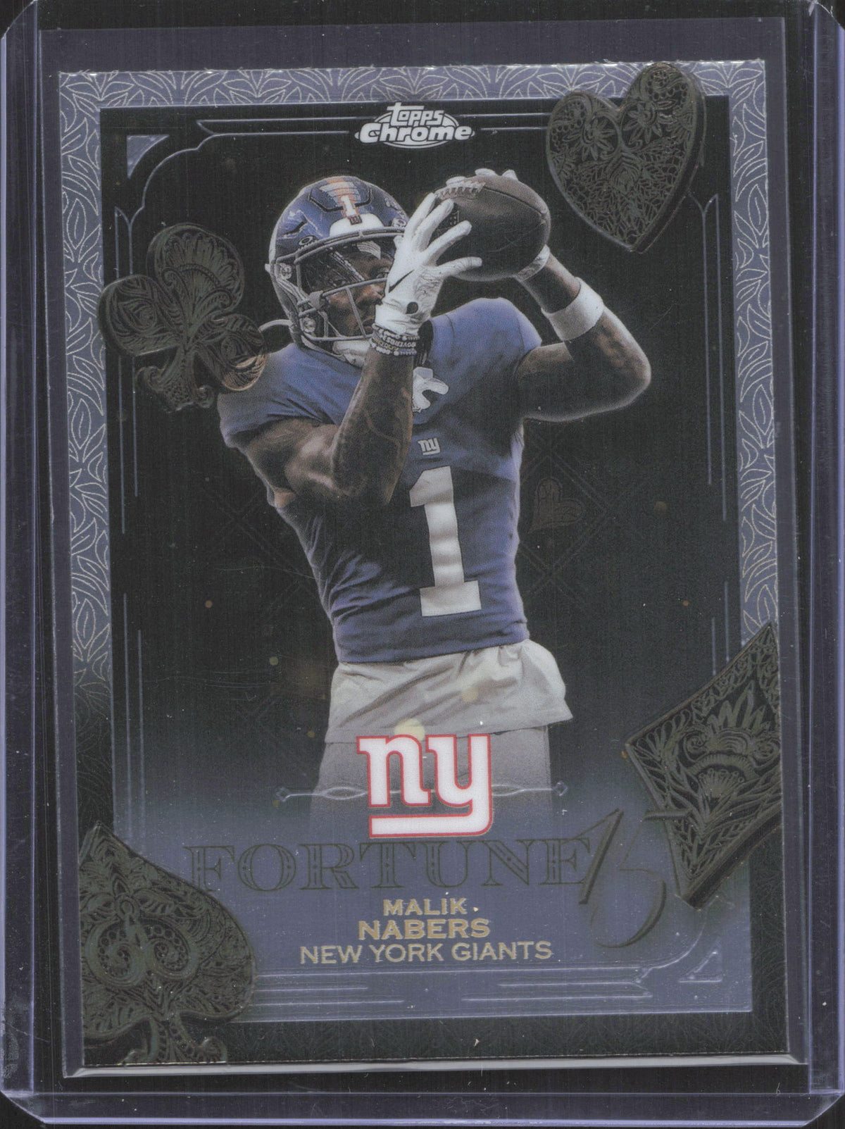 2025 Topps Chrome Malik Nabers #F15-15 Fortune 15