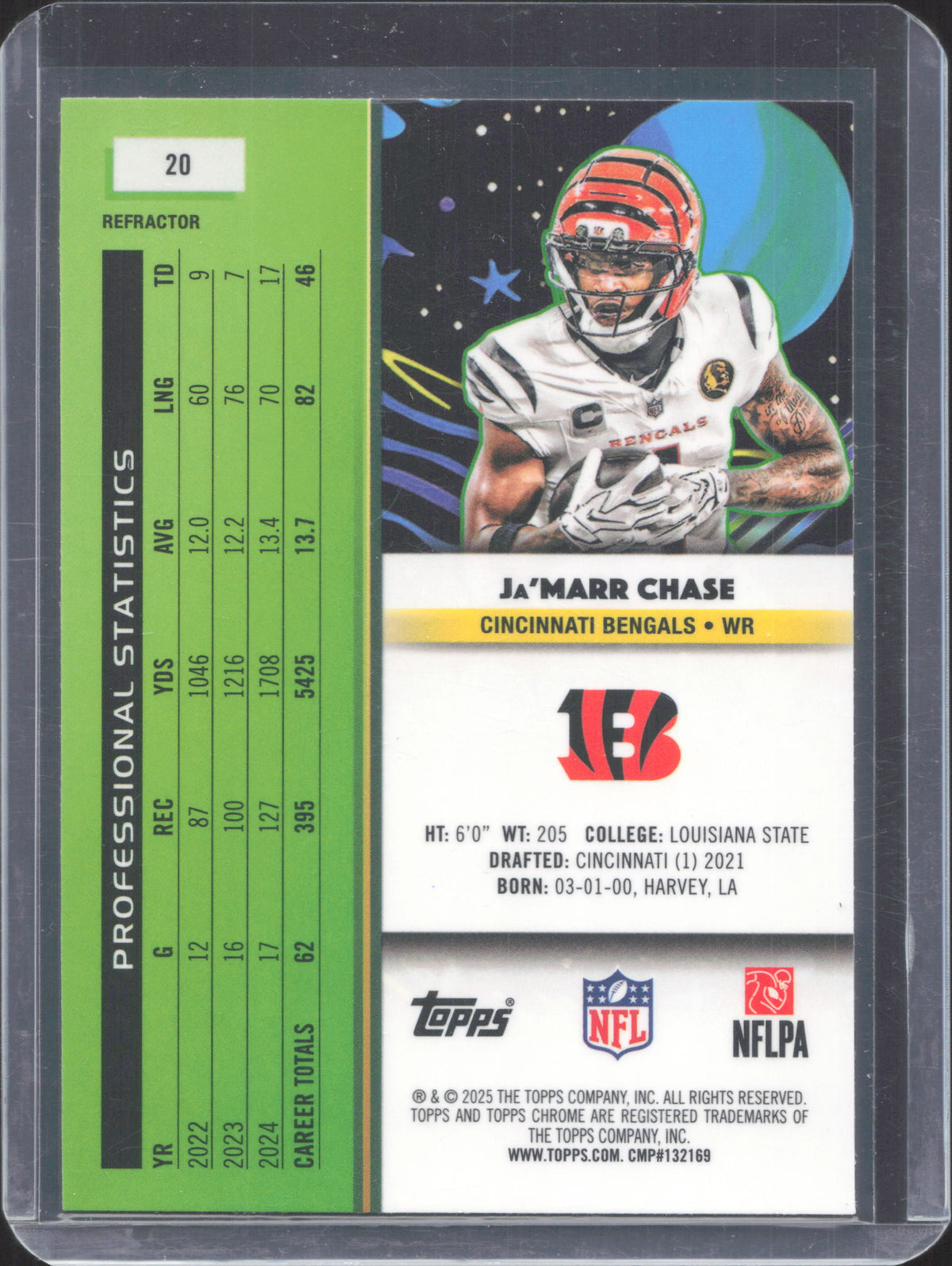 2025 Topps Chrome Cosmic Ja'Marr Chase #20