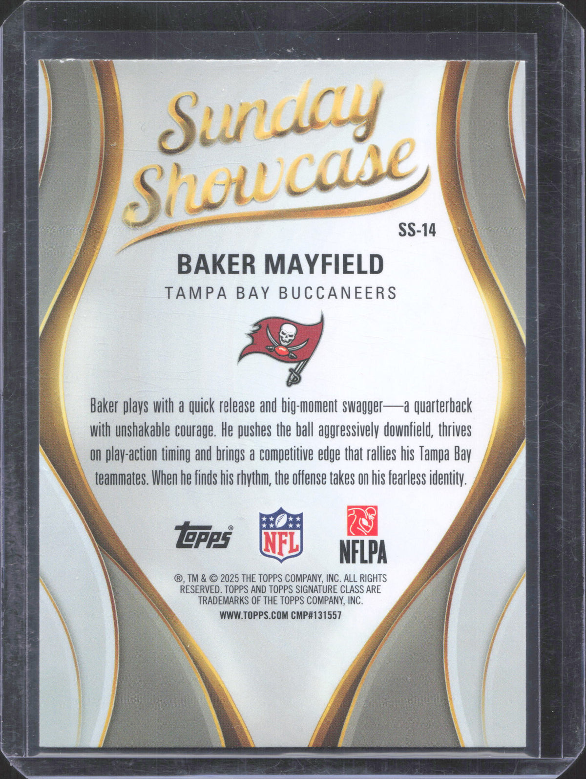 2025 Topps Signature Class Baker Mayfield #SS-14 Sunday Showcase