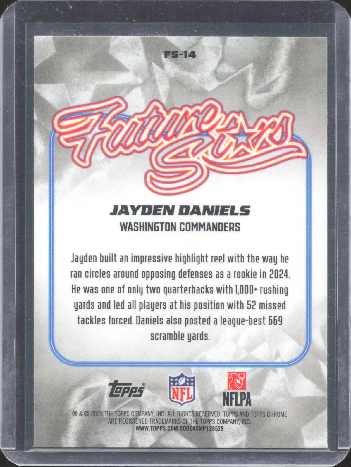Topps 2025 Topps Chrome Jayden Daniels #FS-14 Future Stars