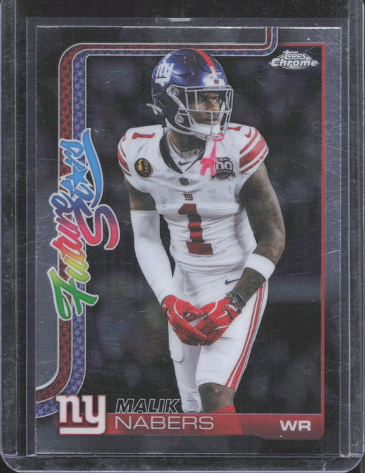 Topps 2025 Topps Chrome Malik Nabers #FS-8 Future Stars