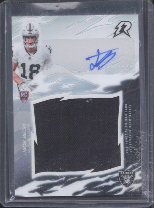 Topps 2025 Topps Resurgence Jack Bech #RRS-JB Resurgence Rookie Relic Signatures
