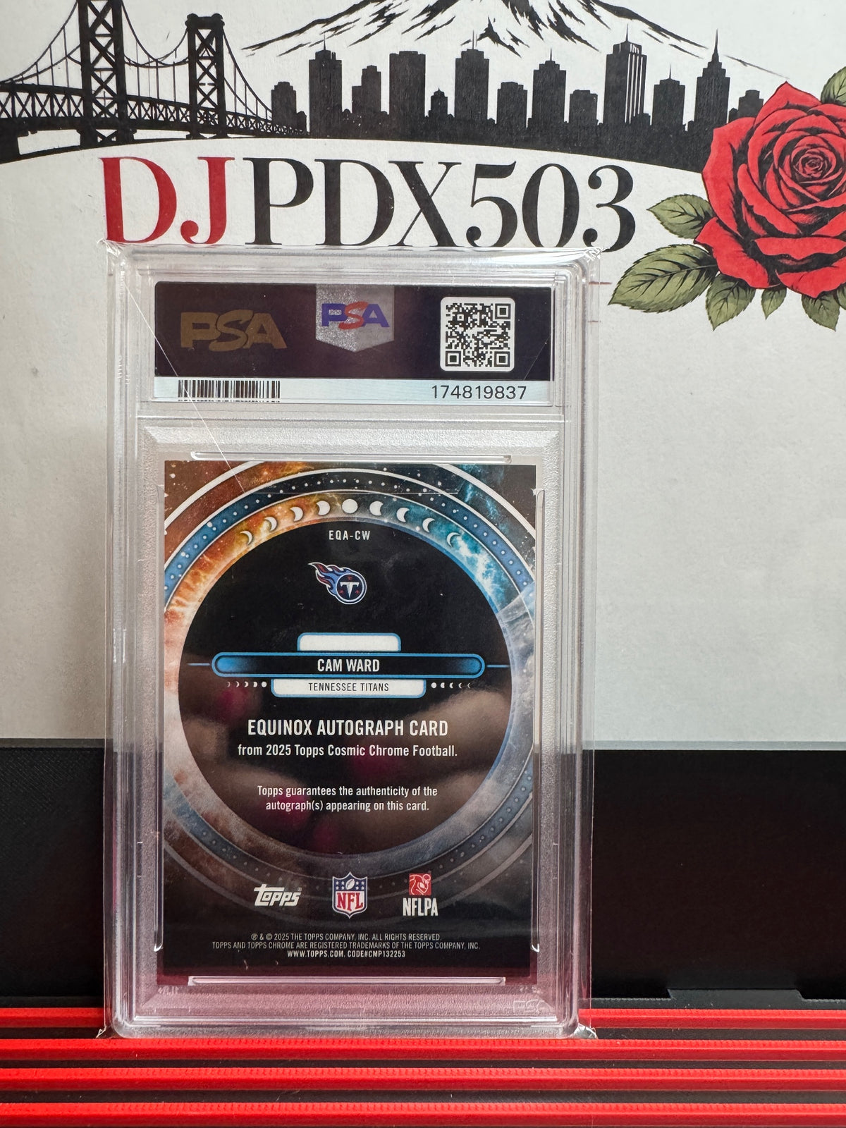 8.5 Topps 2025 Topps Chrome Cosmic Cam Ward #EQA-CW