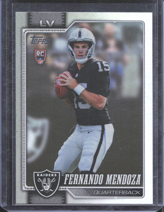 Topps 2026 Topps Flagship Fernando Mendoza #301 Rainbow Foil